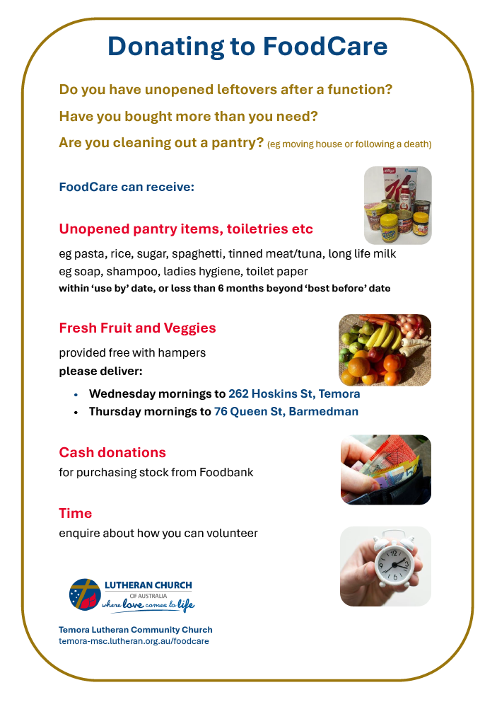 Dontating to FoodCare